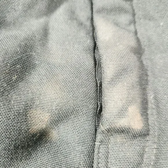 Carhartt Dungarees Adult 46x32 Black Overalls Quilted Duck Bib Double Knee Mens - Picture 3 of 15